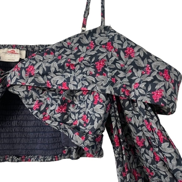 Lovers + Friends Pearl Top, Blue Floral Multi, Size S - Picture 6 of 11